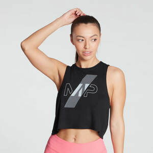 MP dámský crop top bez rukávů Impact v limitované edici – černý - XL