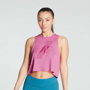 MP dámský crop top bez rukávů Impact v limitované edici – růžový - M