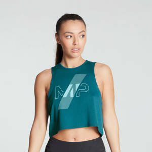 MP dámský crop top bez rukávů Impact v limitované edici – modrozelený - XXL