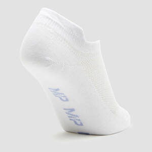 MP Women's Essentials Ankle Socks (3 Pack) White/Neon - UK 3-6