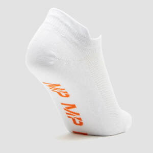MP Men's Essentials Ankle Socks (3 Pack) White/Neon - UK 9-12