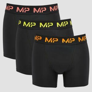 MP Men's Coloured logo Boxers (3 Pack) Black - XXS