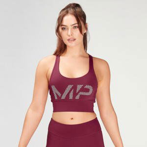 MP Women's Essentials Printed Training Bra - Plum - XXS