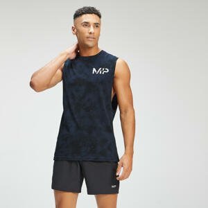 MP Men's Adapt Tie Dye Tank Top | Petrol Blue/Black | MP - XXS