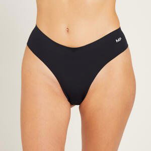 MP Women's No VPL Thong (2 Pack) - Black/Black - XXS