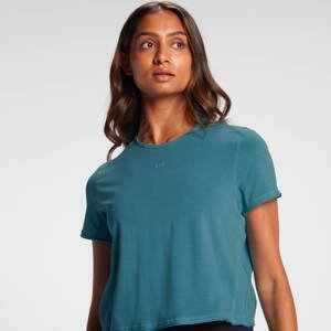 MP Women's Raw Training Cropped T-Shirt - Ocean Blue  - L