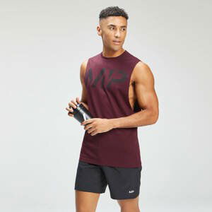 Pánské Adapt Grit Graphic Tank tílko - Merlot melír - XXL