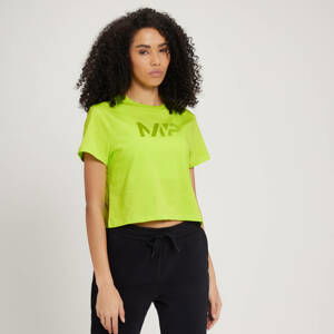 MP Women's Fade Graphic Crop T-Shirt - Lime - XL