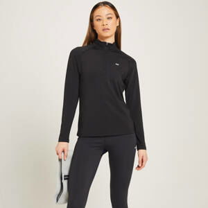 MP Women's Linear Mark Training 1/4 Zip Top - Black - XXS