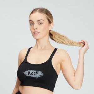 MP Women's Chalk Graphic Sports Bra - Black - XS