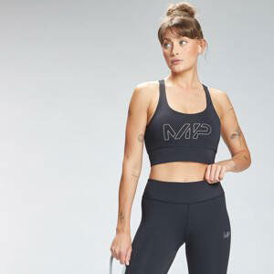 MP Women's Repeat Mark Graphic Training Sports Bra - Black  - S