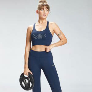 MP Women's Repeat Mark Graphic Training Sports Bra - Petrol blue  - S