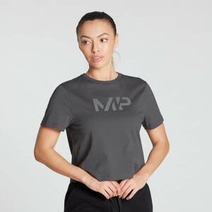 MP Women's Gradient Line Graphic Crop T-shirt- Carbon - S