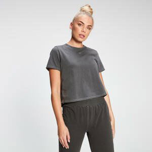 MP Women's Raw Training Cropped T-Shirt - Washed Black  - XXL