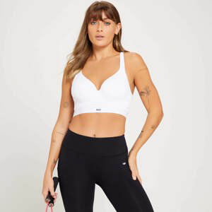 MP Women's High Support Moulded Cup Sports Bra - White - 30D