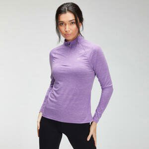 MP Women's Performance Training 1/4 Zip Top - Deep Lilac Marl with White Fleck - S