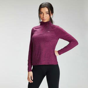 MP Women's Performance Training 1/4 Zip Top - Deep Pink Marl with Black Fleck - M