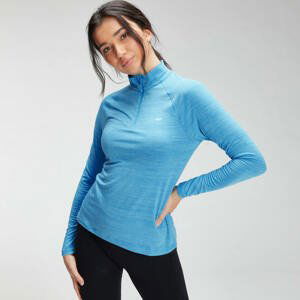 MP Women's Performance Training 1/4 Zip Top - Bright Blue Marl with White Fleck - XS