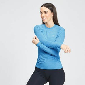 MP Women's Performance Long Sleeve Training T-Shirt - Bright Blue Marl with White Fleck - XL