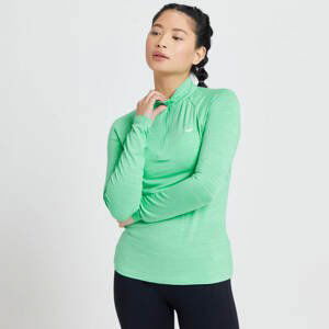 MP dámské triko se zipem u krku Performance Training – melírované ledově zelené s bílými tečkami - L