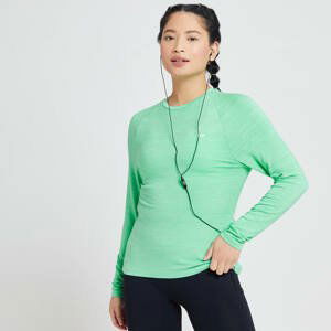 MP dámské triko s dlouhým rukávem Performance Training – melírované ledově zelené s bílými tečkami - XS
