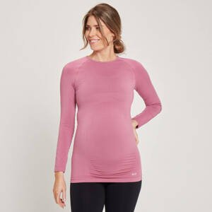 MP dámské těhotenské bezešvé triko s dlouhým rukávem – lila - XL