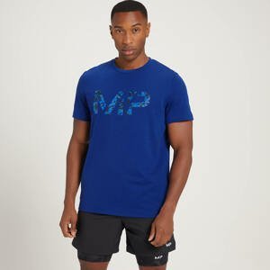 MP pánské tričko s krátkým rukávem Adapt Drirelease Camo Print – tmavě modré - S