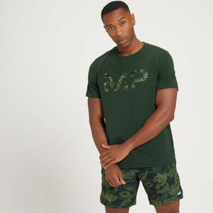 MP pánské tričko s krátkým rukávem Adapt Drirelease Camo Print – tmavě zelené - XS