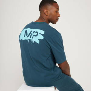 MP pánské tričko s krátkým rukávem Adapt Washed Oversized – šedomodré - XS