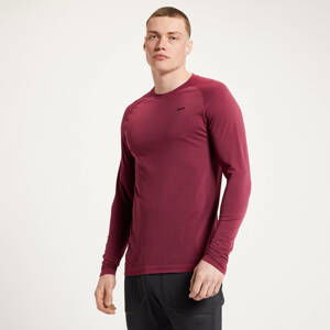 MP Pánské Tempo Ultra Seamless Tričko s Dlouhým Rukávem – Merlot - XS