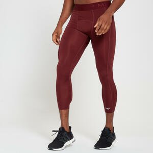 MP pánské podvlékací tříčtvrteční legíny Essentials Training – merlot - XXL