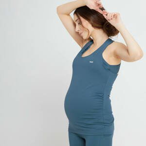 MP dámské těhotenské tričko bez rukávů Power – šedomodré - XS