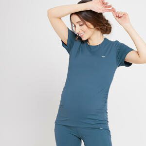 MP dámské těhotenské tričko s krátkým rukávem Power – šedomodré - XL