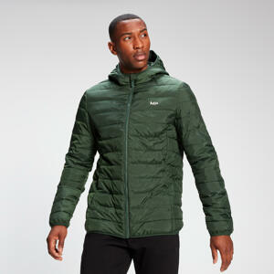 MP Men's Lightweight Hooded Packable Puffer Jacket - Dark Green - S