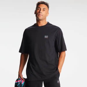 MP pánské oversized tričko s krátkým rukávem Retro Move – černé - S