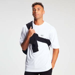 MP pánské oversized tričko s krátkým rukávem Retro Move – bílé   - S