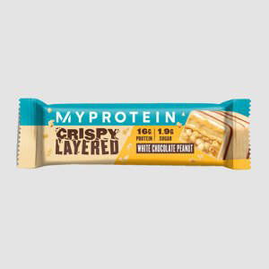 Myprotein Crispy Layered Bar, White Chocolate Peanut, 58g (Sample)