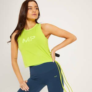 MP dámské zkrácené tričko bez rukávů s vykrojeným zády Adapt – zářivě limetové - XS