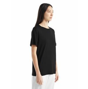 Dámské merino triko krátký rukáv ICEBREAKER Wmns Granary SS Tee, Black velikost: M