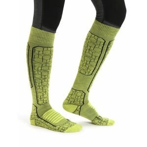 Pánské ponožky ICEBREAKER Mens Ski+ Medium OTC Alpine Geo, Shine/Black velikost: XL