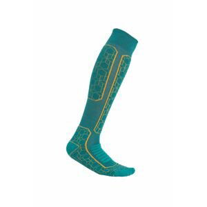 ICEBREAKER Wmns Ski+ Medium OTC Alpine Geo, Flux Green/Solar velikost: S