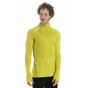 ICEBREAKER Mens ZoneKnit Insulated LS Hoodie, Bio Lime velikost: S