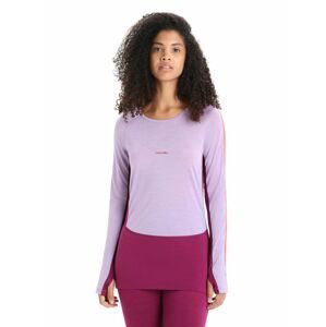 ICEBREAKER Wmns 125 ZoneKnit LS Crewe, Purple Haze/Go Berry velikost: S