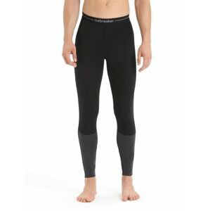 ICEBREAKER Mens 125 ZoneKnit Leggings, Black/Jet Heather velikost: L