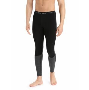 Pánské spodky ICEBREAKER Mens ZoneKnit™ 200 Leggings, Black/Jet Heather/Cb velikost: L