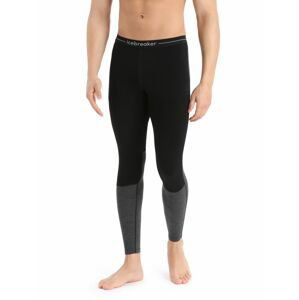 Pánské spodky ICEBREAKER Mens ZoneKnit™ 200 Leggings, Black/Jet Heather/Cb velikost: S