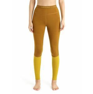 Dámské spodky ICEBREAKER Wmns ZoneKnit™ 200 Leggings, Clove/Silent Gold/Cb velikost: M