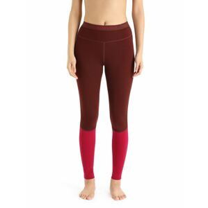 Dámské spodky ICEBREAKER Wmns ZoneKnit™ 260 Leggings, Espresso/Cherry/Cb velikost: M