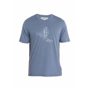 ICEBREAKER Mens Tech Lite II SS Tee Skiing Yeti, Kyanite velikost: L