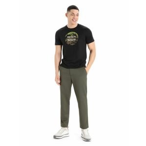 Pánské triko krátký rukáv ICEBREAKER Mens Tech Lite II SS Tee Natural Alps, Black velikost: XL